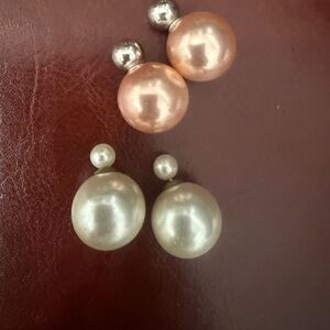 Double-sided Pearl earrings bundle